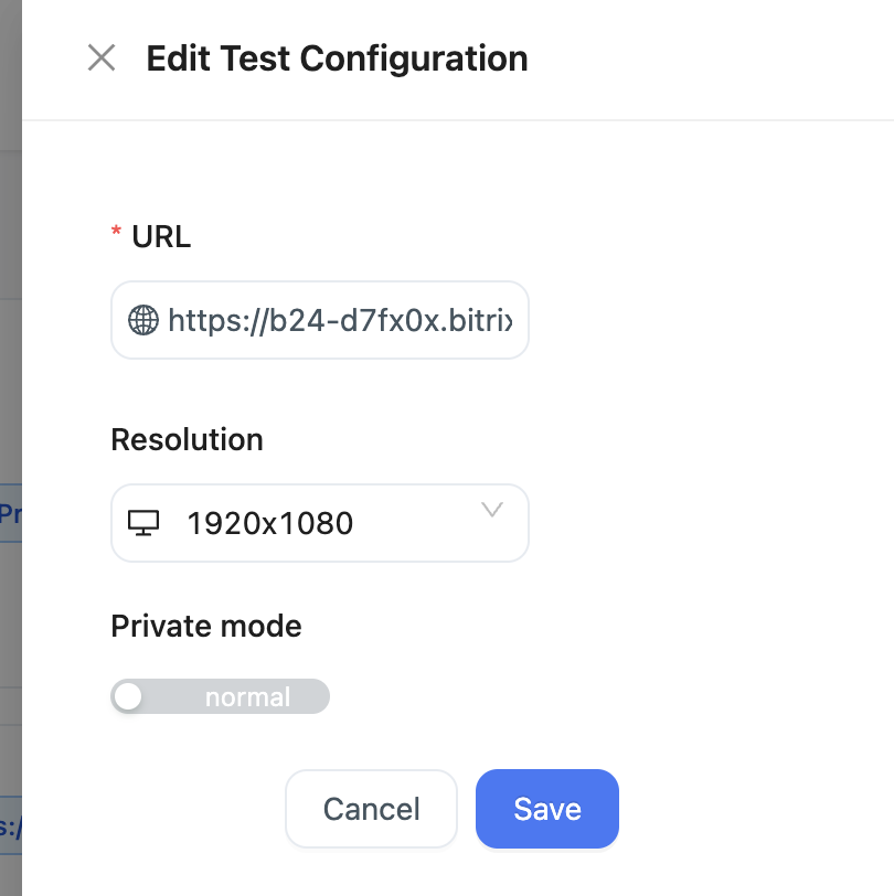 edit configuration from